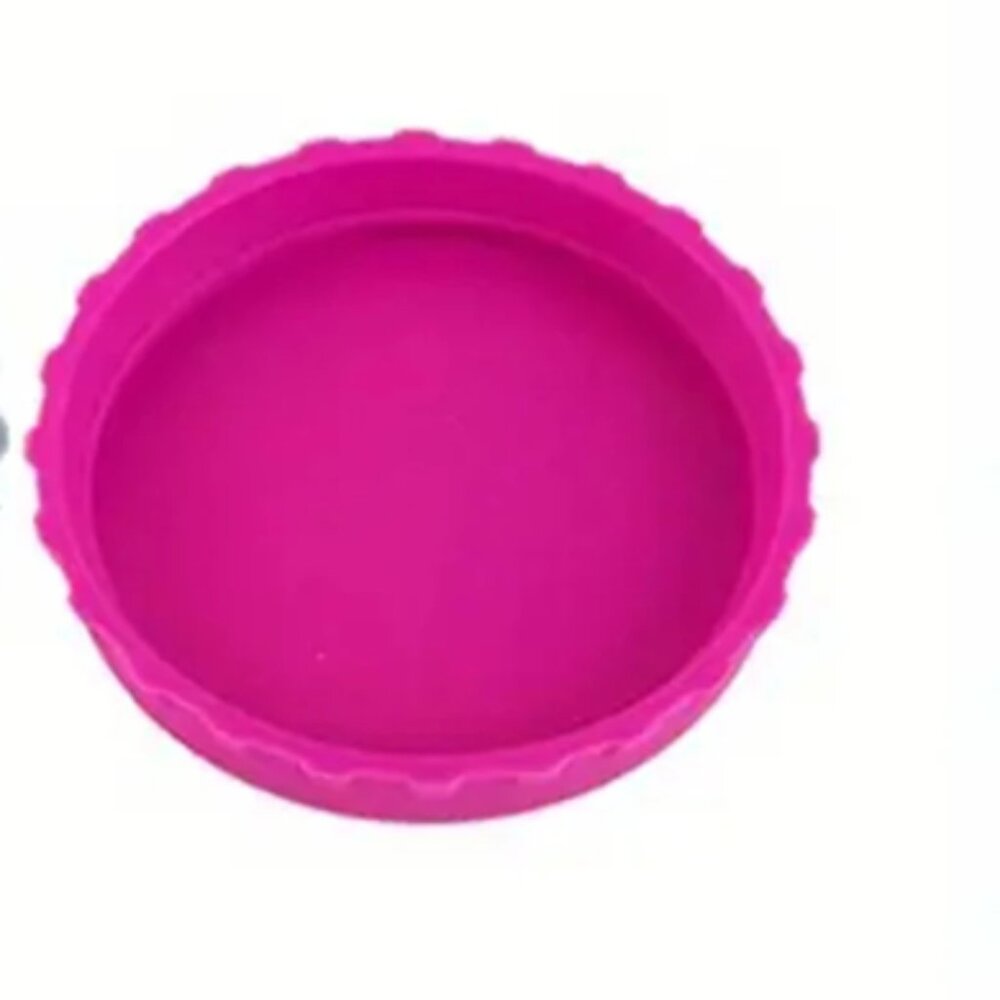 New! Silicone Soda Can Lids 2 Pack No Spill Soda Beverage Lid Coke Tight Sealed!